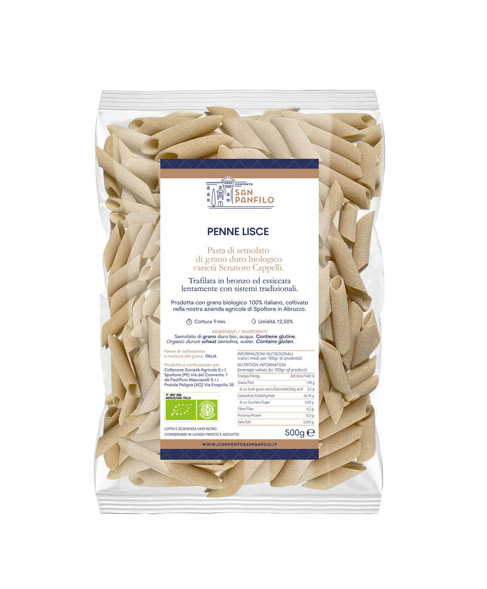 Penne Lisce BIO 500g
